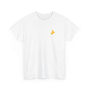 Shirt in White with Logo Sketch Backprint