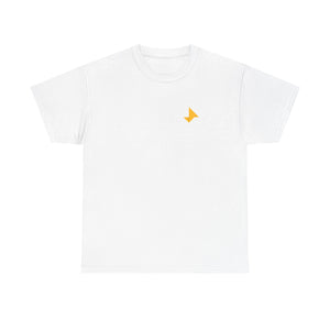 Shirt in White with Logo Sketch Backprint