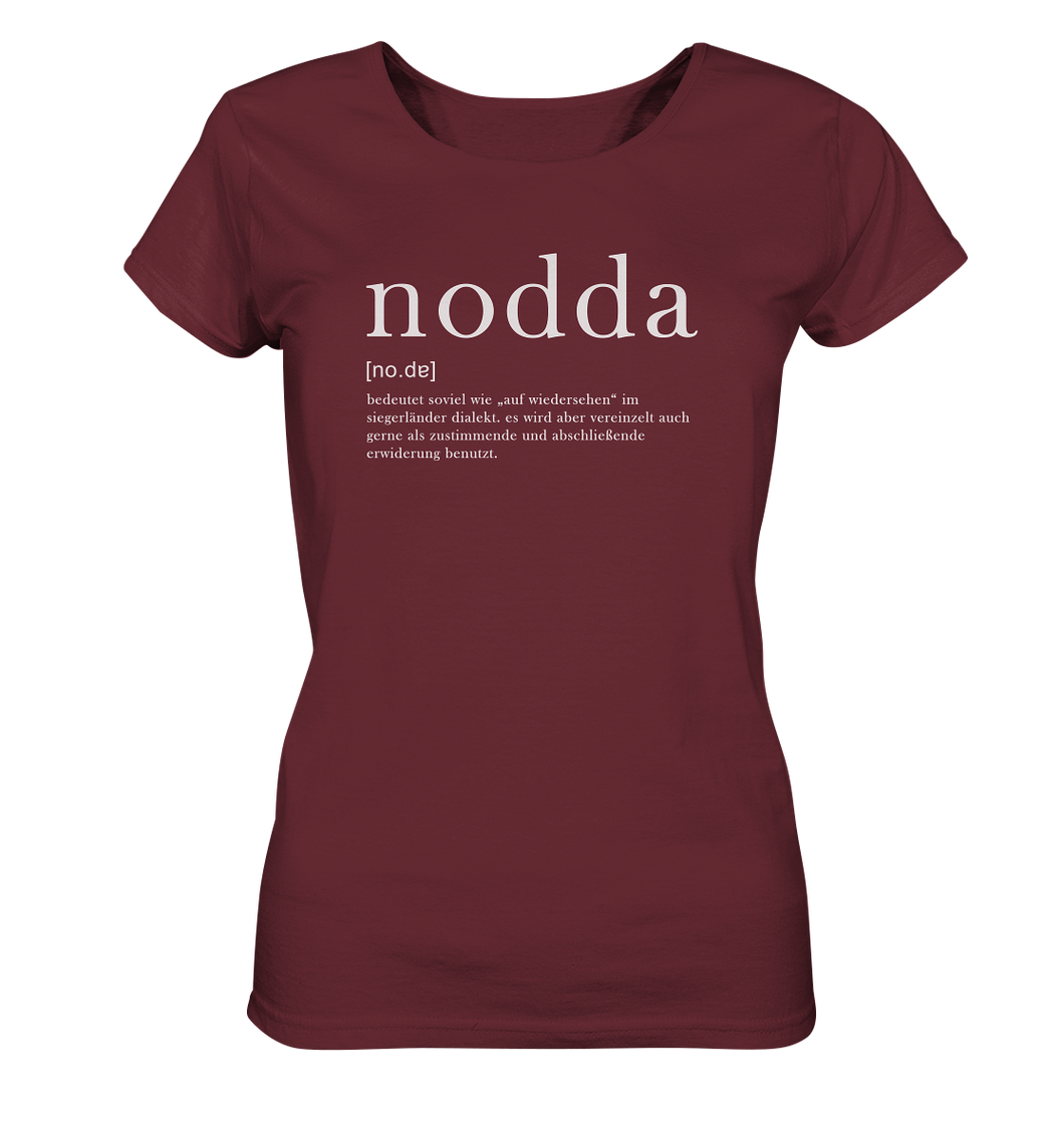 Nodda definition - Ladies Organic Shirt