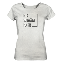 Laden Sie das Bild in den Galerie-Viewer, Mer schwätze Platt! - Ladies Organic Shirt (meliert)