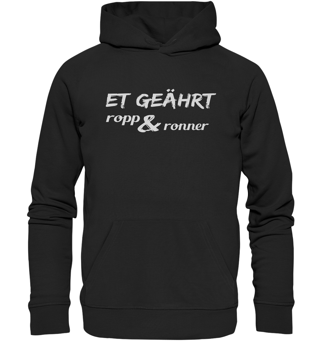 Et geährt ropp & ronner - Organic Hoodie