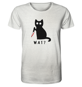 Wat mit Katze - Organic Shirt (meliert)