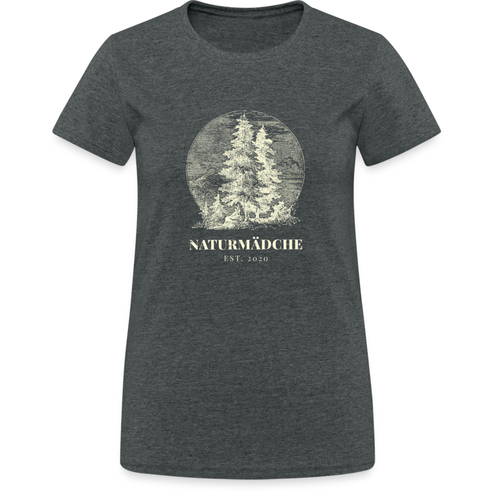 Naturmädche - Vintageshirt - Dunkelgrau meliert