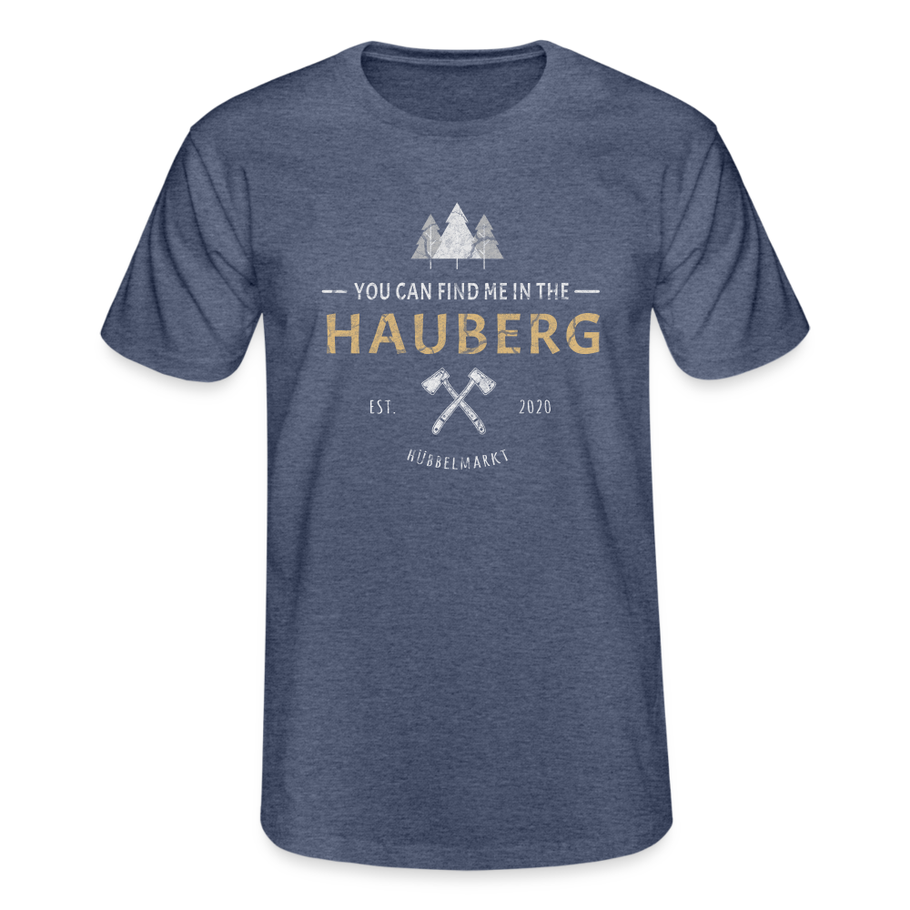 Hauberg - Vintageshirt - Navy meliert