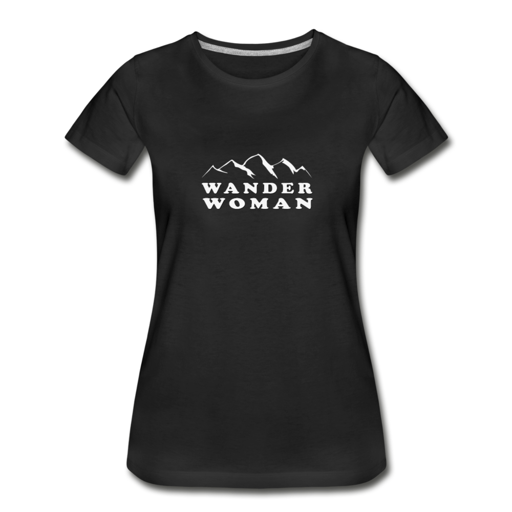 Wander Woman - Bio Damenshirt - Schwarz