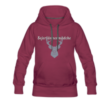 Laden Sie das Bild in den Galerie-Viewer, Sejerlännermädche - Frauenhoodie - Bordeaux