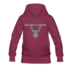 Sejerlännermädche - Frauenhoodie - Bordeaux