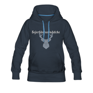 Sejerlännermädche - Frauenhoodie - Navy