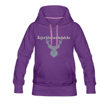Laden Sie das Bild in den Galerie-Viewer, Sejerlännermädche - Frauenhoodie - Purple