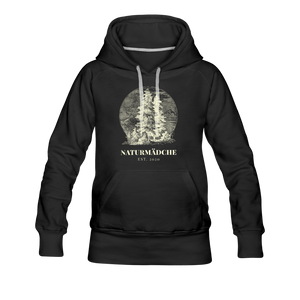 Naturmädche - Damenhoodie - Schwarz