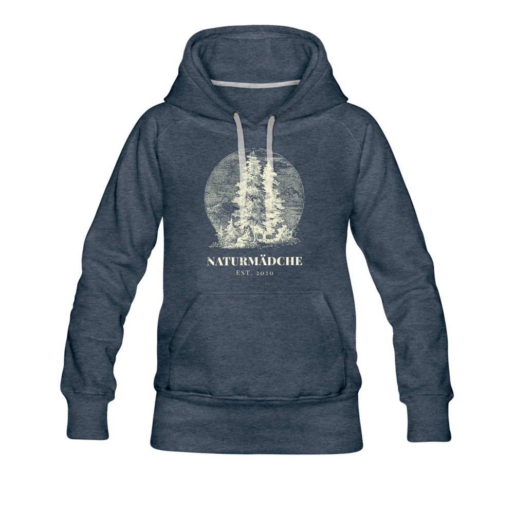 Naturmädche - Damenhoodie - Jeansblau