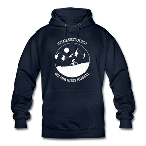 Fitnessstudio? Bei mir gibts Hübbel - Hoodie - Navy