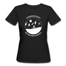 Laden Sie das Bild in den Galerie-Viewer, Fitnessstudio? Bei mir gibts Hübbel - Bio Shirt - Schwarz