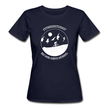 Laden Sie das Bild in den Galerie-Viewer, Fitnessstudio? Bei mir gibts Hübbel - Bio Shirt - Navy